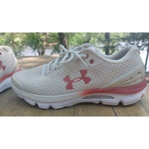 UA Charged Gemini Men’s Running Shoes Size 9 Khaki Red